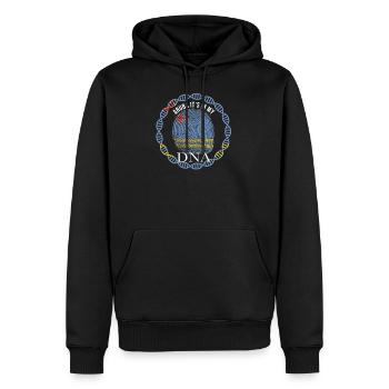 Aruba Aruba ist in meiner DNA - Männer Premium Bio Hoodie - Schwarz - Vorne - Nico (187cm)