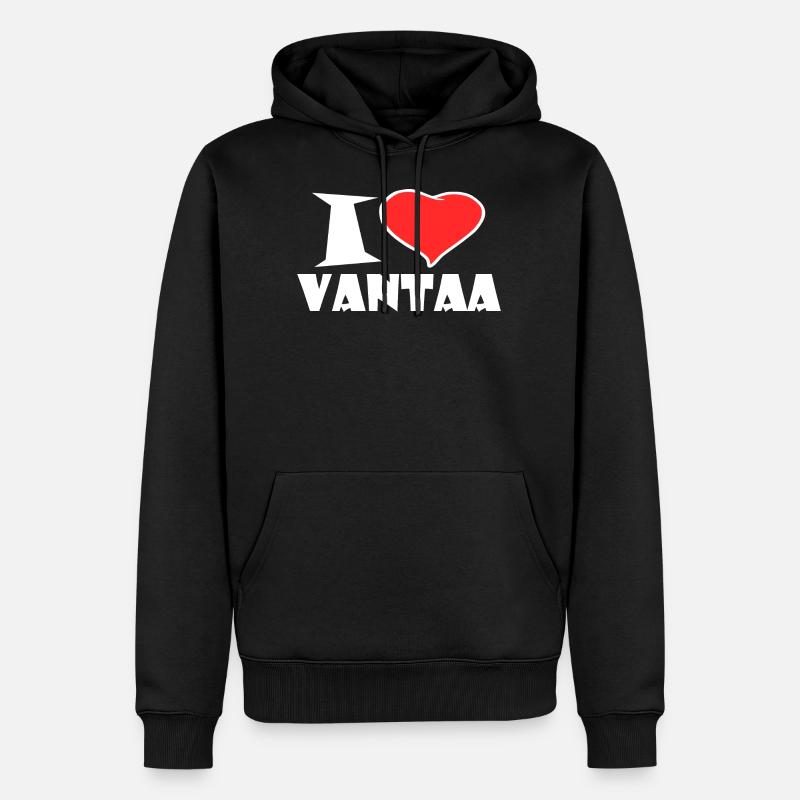 Vantaa - Sweat à capuche Premium bio Homme - noir