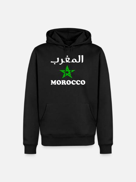 Morocco - Men’s Premium Organic Hoodie - black