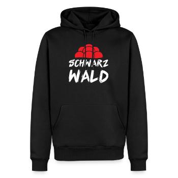 Schwarzwald Bollenhut Schwarzwälder Geschenk - Männer Premium Bio Hoodie - Schwarz - Vorne - Nico (187cm)