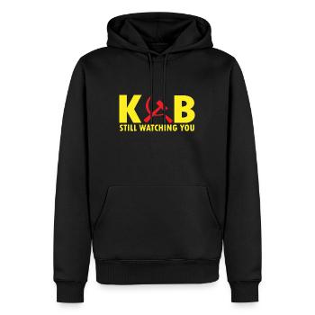 KGB Still watching UdSSR Russland - Männer Premium Bio Hoodie - Schwarz - Vorne - Nico (187cm)
