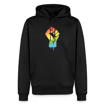 Faust Revolution lgbt Gay Pride month - Männer Premium Bio Hoodie - Schwarz - Vorne - Nico (187cm)