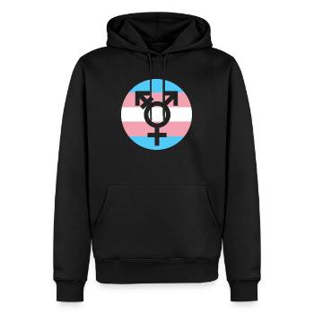Transgender LGBTQ Pride Month Gay Lesbian - Männer Premium Bio Hoodie - Schwarz - Vorne - Nico (187cm)