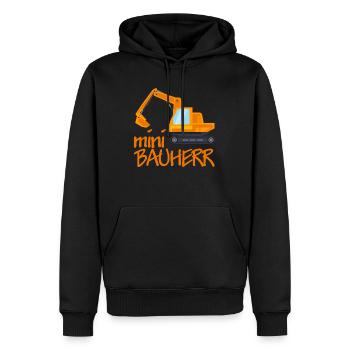 Bauherr Hausbau Geschenk - Männer Premium Bio Hoodie - Schwarz - Vorne - Nico (187cm)