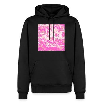 Es ist nicht nur rosa, es hat einen Namen - Männer Premium Bio Hoodie - Schwarz - Vorne - Nico (187cm)