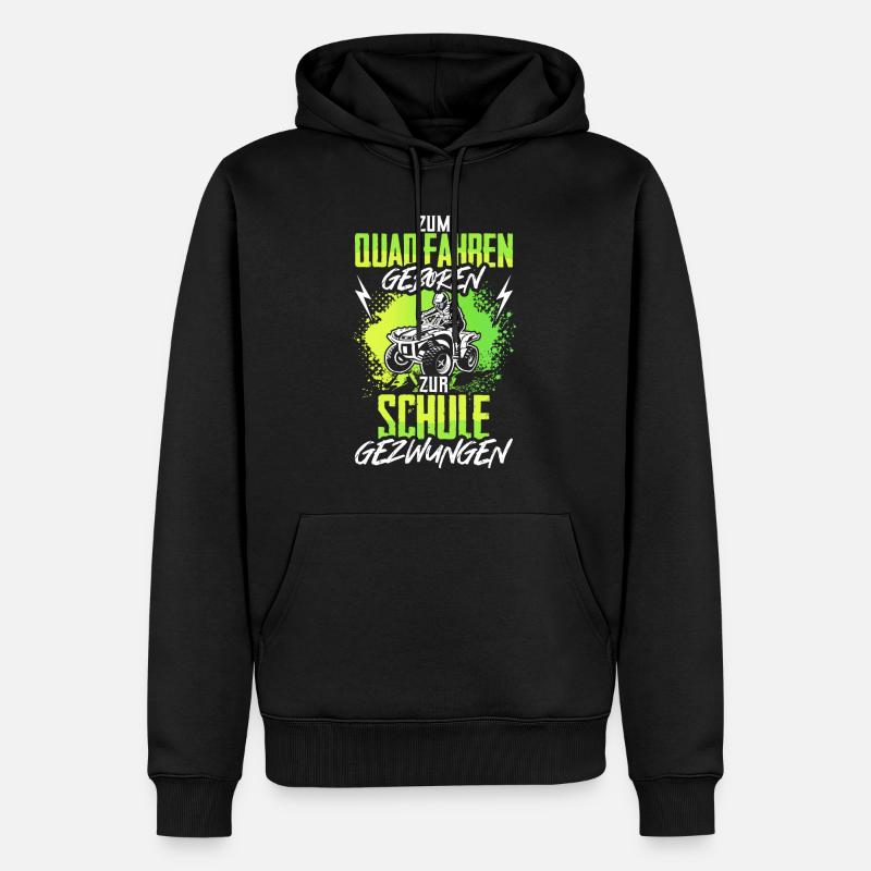 Kinder Quad Geschenk - Männer Premium Bio Hoodie - Schwarz