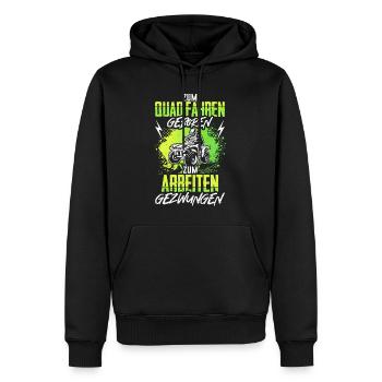 Quad ATV Geschenk Lustig - Männer Premium Bio Hoodie - Schwarz - Vorne - Nico (187cm)