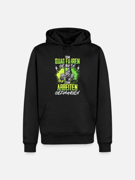 Quad ATV Geschenk Lustig - Männer Premium Bio Hoodie - Schwarz