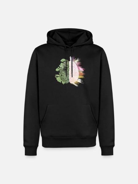 Negative Brain - Men’s Premium Organic Hoodie - black