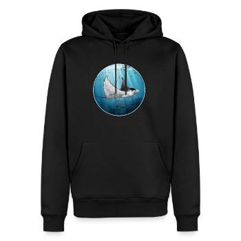 Mantarochen - Männer Premium Bio Hoodie - Schwarz - Vorne - Nico (187cm)