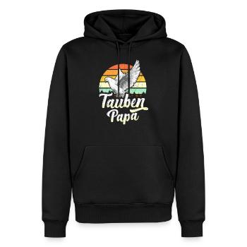 Taubenzüchter Papa Brieftauben Tauben Geschenk - Männer Premium Bio Hoodie - Schwarz - Vorne - Nico (187cm)