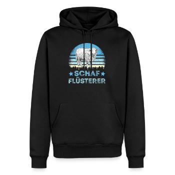 Schafe Schaf Flüsterer Schäfer Hirt Hirte Geschenk - Männer Premium Bio Hoodie - Schwarz - Vorne - Nico (187cm)