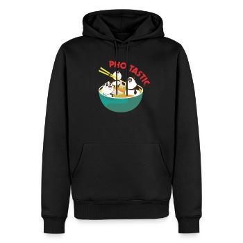 Pho Tastic Vietnam Panda Asien Suppe - Männer Premium Bio Hoodie - Schwarz - Vorne - Nico (187cm)