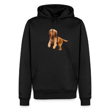 Cocker - Sweat à capuche Premium bio Homme - noir - Devant - Nico (187cm)