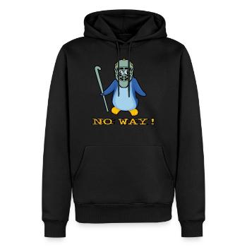 hockey feldhockey torwart no way hockeytormann - Männer Premium Bio Hoodie - Schwarz - Vorne - Nico (187cm)