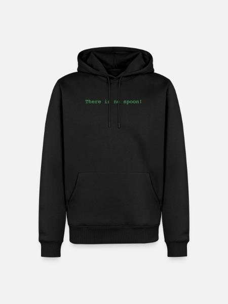 There Is No Spoon! - Men’s Premium Organic Hoodie - black