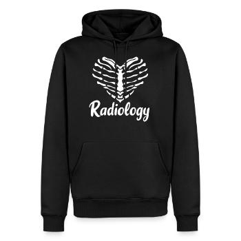Radiology X-ray Technician X-ray Assistant Wheel - Men’s Premium Organic Hoodie - black - Front - Nico (187cm)