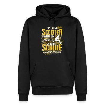 Stunt Scooter Tretroller Spruch Kinder Geschenk - Männer Premium Bio Hoodie - Schwarz - Vorne - Nico (187cm)