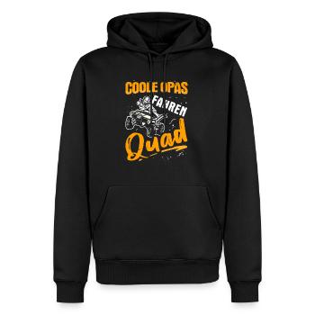 Coole Opas Fahren Quad ATV Quadfahrer Geschenk - Männer Premium Bio Hoodie - Schwarz - Vorne - Nico (187cm)