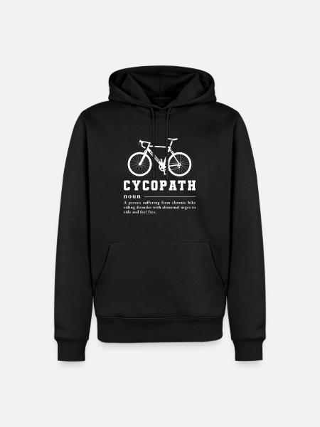 Cycopath Road Bike Funny Cycling Gifts - Ekologisk premiumluvtröja herr - svart