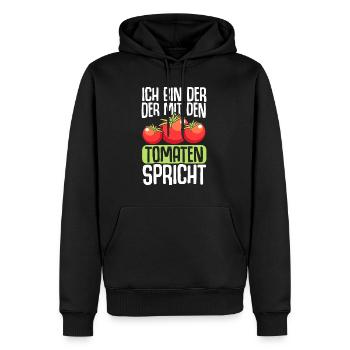 Tomaten Gärtner Garten Geschenk Hobbygärtner - Männer Premium Bio Hoodie - Schwarz - Vorne - Nico (187cm)
