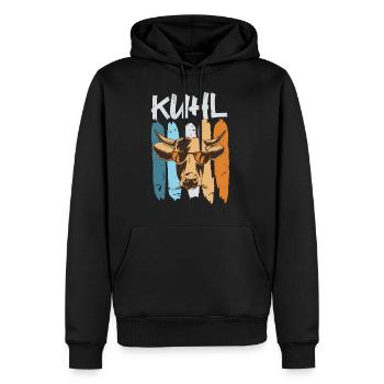 Landwirt Spruch Kuhl lustige Kuh Bauer - Männer Premium Bio Hoodie - Schwarz - Vorne - Nico (187cm)