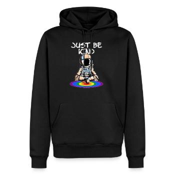 LGBTQ. Be Enfant - Sweat à capuche Premium bio Homme - noir - Devant - Nico (187cm)