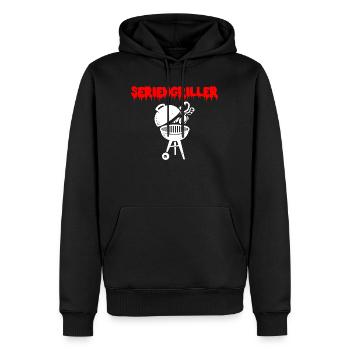 seriengriller grillen griller grill - Männer Premium Bio Hoodie - Schwarz - Vorne - Nico (187cm)