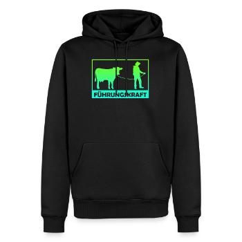 Bauern Spruch Führungskraft Landwirt Geschenk - Männer Premium Bio Hoodie - Schwarz - Vorne - Nico (187cm)