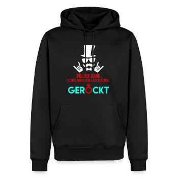 Junggeselle Junggesellenabschied Polterabend - Männer Premium Bio Hoodie - Schwarz - Vorne - Nico (187cm)