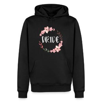 Braut Spruch Hochzeit Schmuck Heirat Junggesellin - Männer Premium Bio Hoodie - Schwarz - Vorne - Nico (187cm)