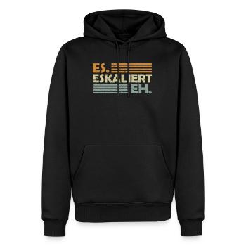 Junggeselle Junggesellenabschied JGA Party 2021 - Männer Premium Bio Hoodie - Schwarz - Vorne - Nico (187cm)
