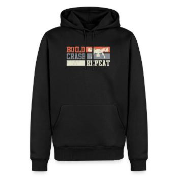 Quadcopter Drones Pilot FPV - Men’s Premium Organic Hoodie - black - Front - Nico (187cm)