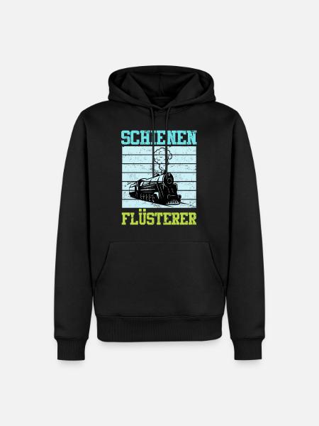 Modelleisenbahn Modellbauer Spruch Gleise - Männer Premium Bio Hoodie - Schwarz