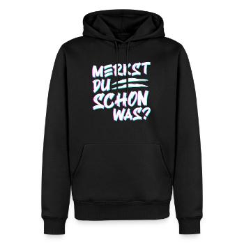 Merkst du schon was? LSD MDMA Kokain Party Drogen - Männer Premium Bio Hoodie - Schwarz - Vorne - Nico (187cm)