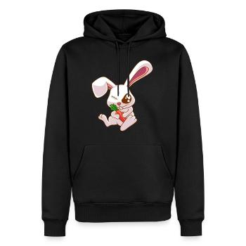 EInäugiger Hase Zombie Kaninchen Geschenk - Männer Premium Bio Hoodie - Schwarz - Vorne - Nico (187cm)
