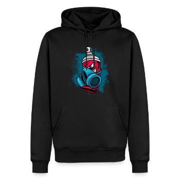 Spraydose Lackierer Kunst Graffiti - Männer Premium Bio Hoodie - Schwarz - Vorne - Nico (187cm)