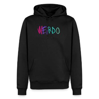 Weirdo Rockmusik Punk Rock Gothic Emo Kawaii Weird - Männer Premium Bio Hoodie - Schwarz - Vorne - Nico (187cm)