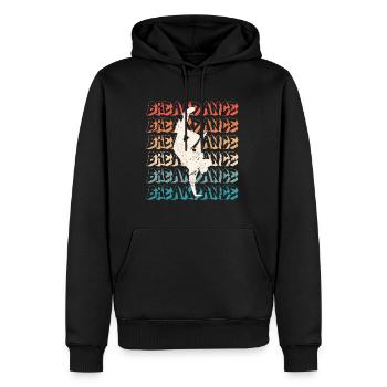 Urban Dance Street Art Breakdancer Hip Hop - Sweat à capuche Premium bio Homme - noir - Devant - Nico (187cm)