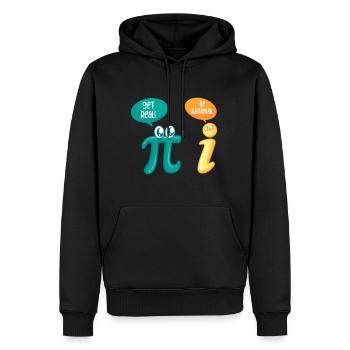 Mathe Witz Pi Get Real be rational Matheer - Sweat à capuche Premium bio Homme - noir - Devant - Nico (187cm)