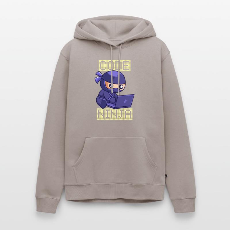 Code Ninja Coder Sofware développeur programmeur Sweat à capuche Premium bio Homme