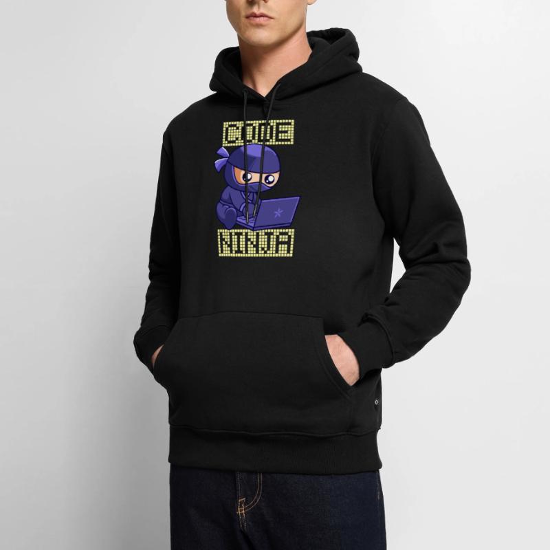 Code Ninja Coder Software Developer Programmer Men’s Premium Organic Hoodie