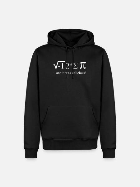 Mathematiker Witz Spruch I ate some Pie - Herre Premium økologisk hoodie - sort