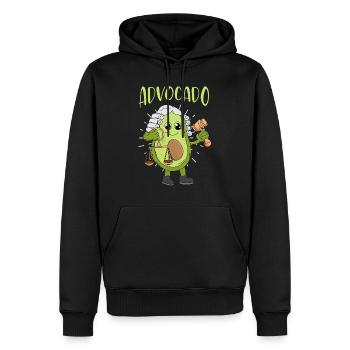Jura Avocado Advocado Juristen Geschenk Student - Männer Premium Bio Hoodie - Schwarz - Vorne - Nico (187cm)