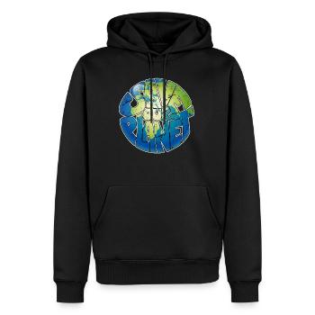 Conservation de la nature Protection de l’environnement Sauver la planète Environnement - Sweat à capuche Premium bio Homme - noir - Devant - Nico (187cm)