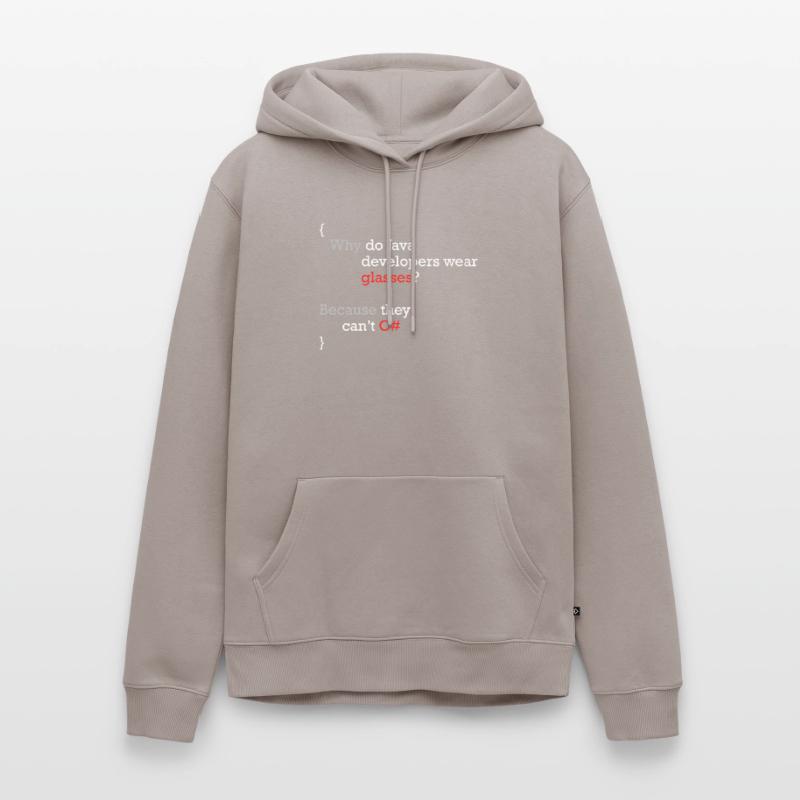 C# Programmierer Witz Code Coder C Sharp Männer Premium Bio Hoodie