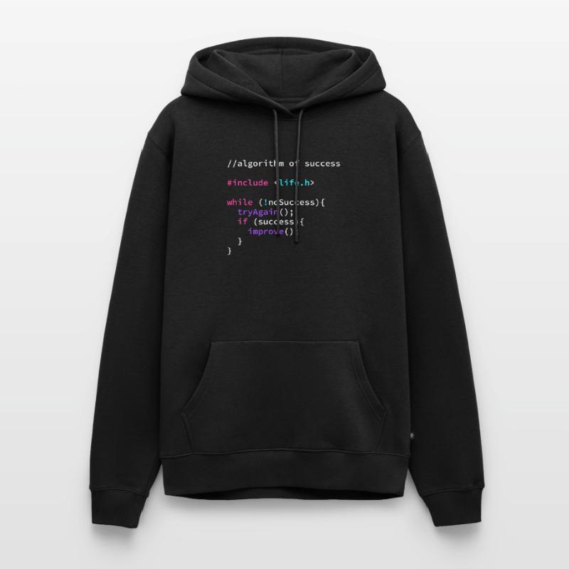 Algorithm Success Programmer Program Code Men’s Premium Organic Hoodie