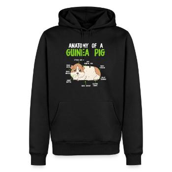 Anatomie d’un cobaye Cobaye - Sweat à capuche Premium bio Homme - noir - Devant - Nico (187cm)