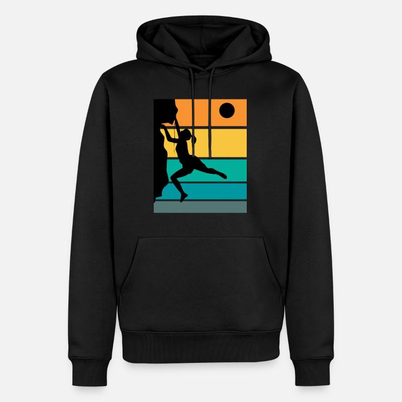 Femmes Escalade Boulder Escalade Escalade - Sweat à capuche Premium bio Homme - noir