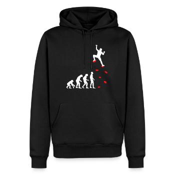 Climbing hall Climbing Bouldering Climbing - Men’s Premium Organic Hoodie - black - Front - Nico (187cm)